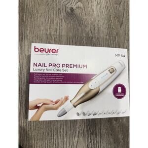 Beurer Nail Pro Premium MP64 - Luxury Nail Care Set White & Gold NEW A*